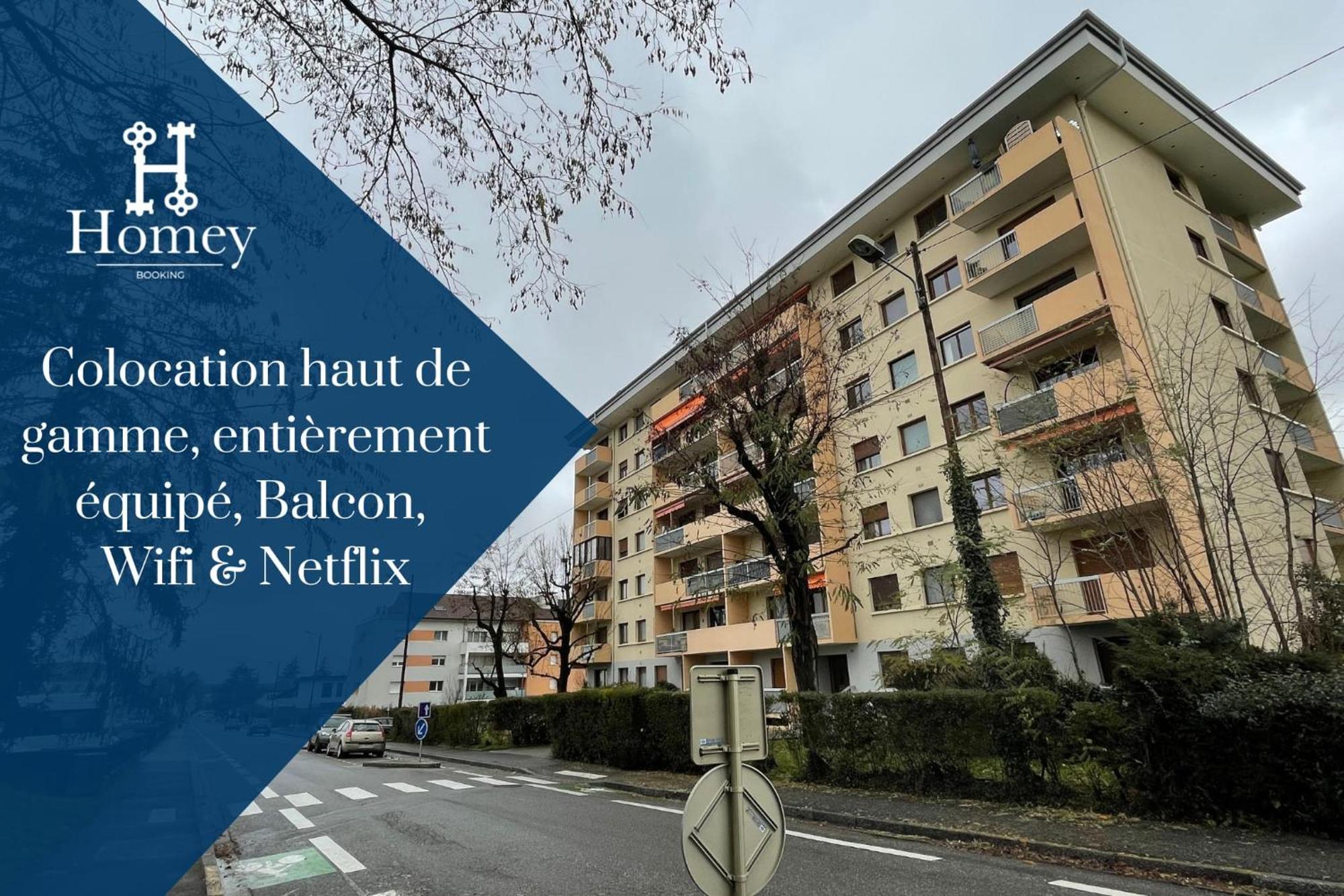 La Coloc Mugi: Upscale Shared Living with Private Rooms and Balcony Annemasse Exterior photo